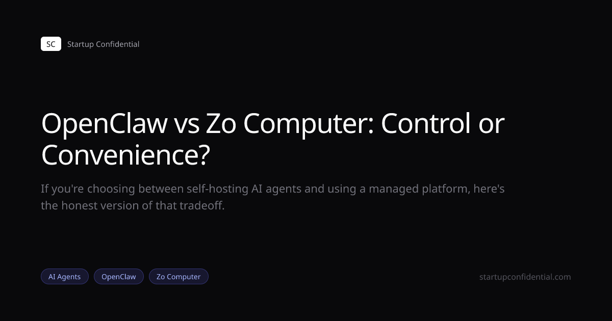 OpenClaw vs Zo Computer: Control or Convenience? - Startup Confidential